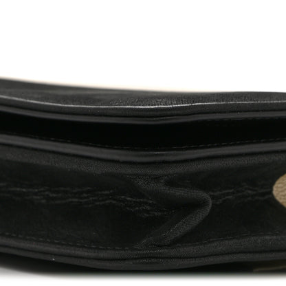 Chanel Metallic Caviar Suede Wallet On Chain WOC Gold Black 11 of 11
