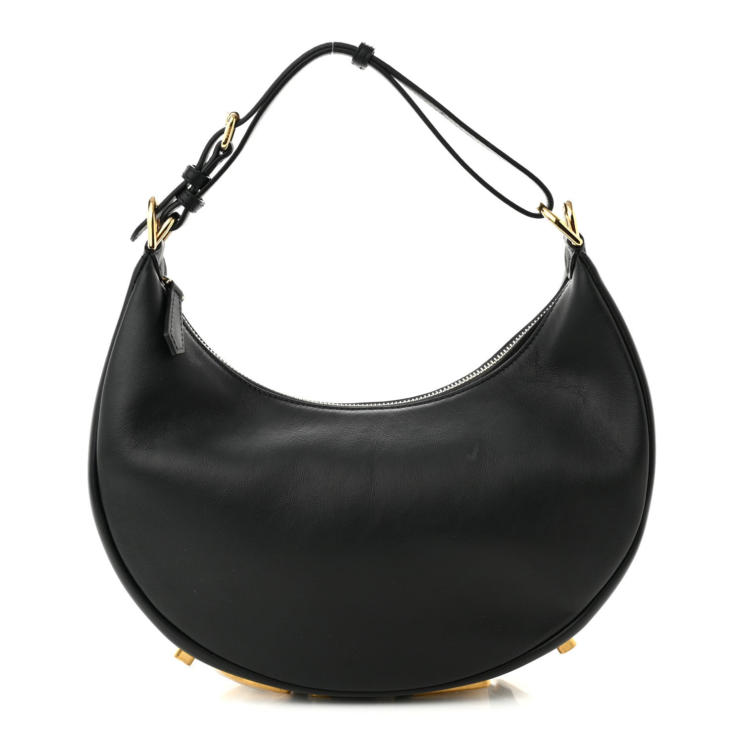 Fendi Vitello Grace Matte Small Fendigraphy Hobo Bag Black 1 of 10