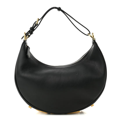 Fendi Vitello Grace Matte Small Fendigraphy Hobo Bag Black 1 of 10