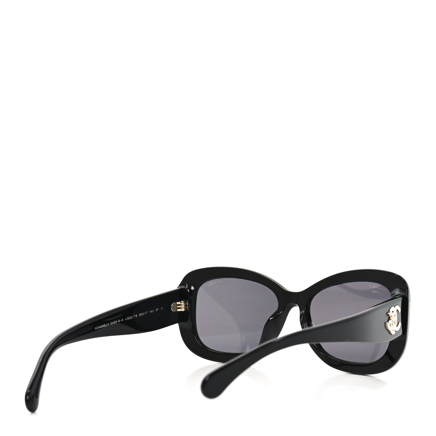 Chanel Acetate Polarized CC Sunglasses 5468-B-A Black 1815514
