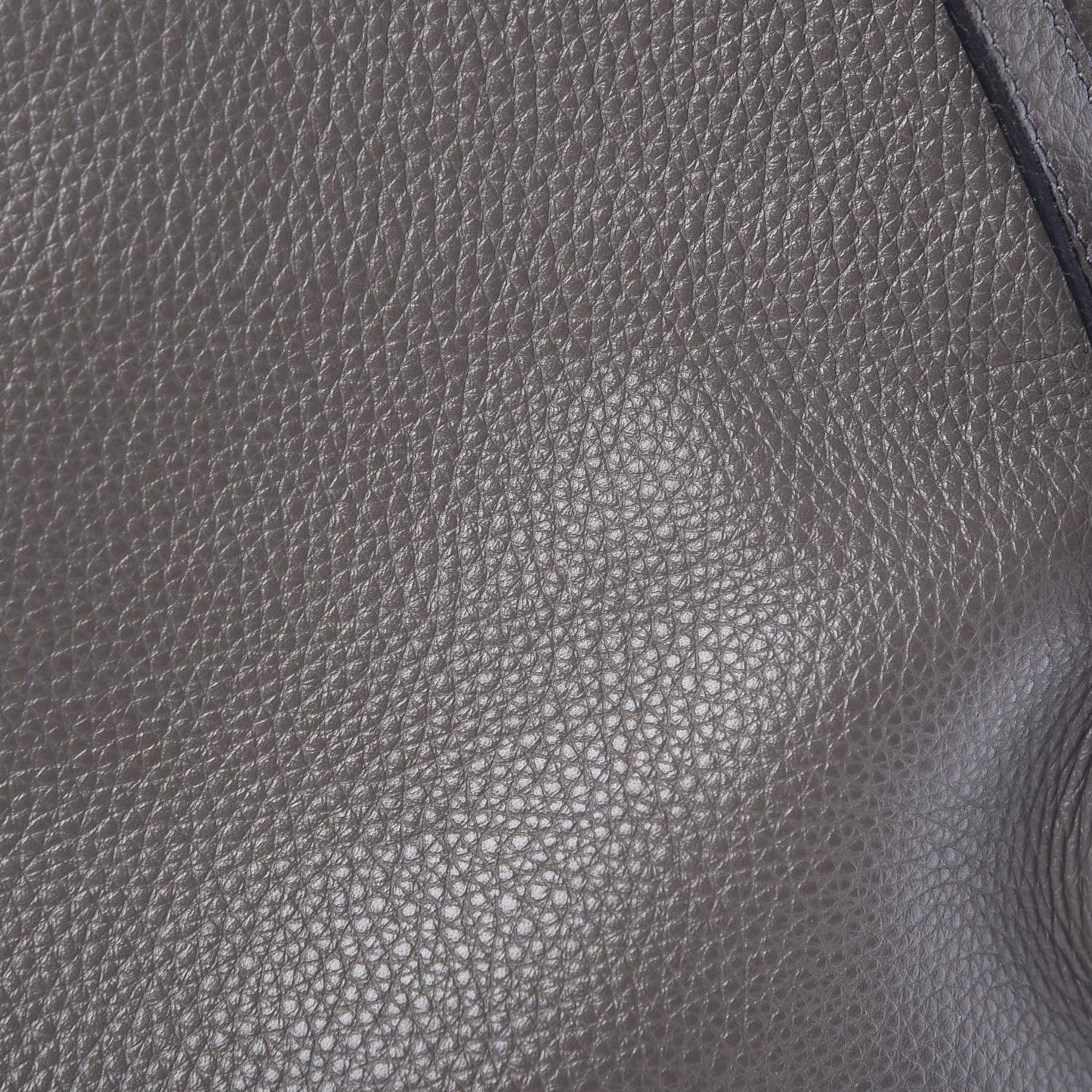 Grained Calfskin Alix Shoulder Bag Graphite
