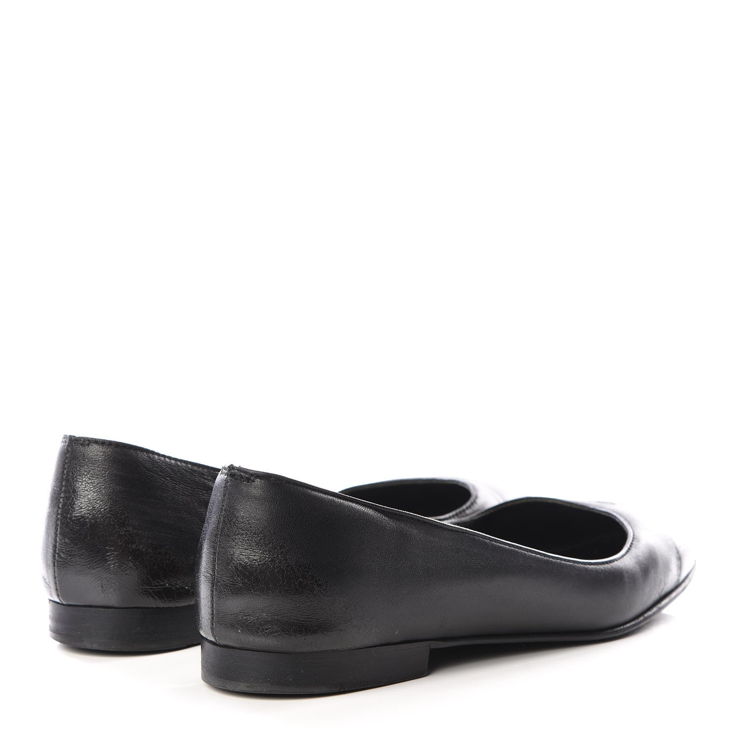 Chanel Lambskin CC Ballerina Flats 35.5 Black 4 of 9