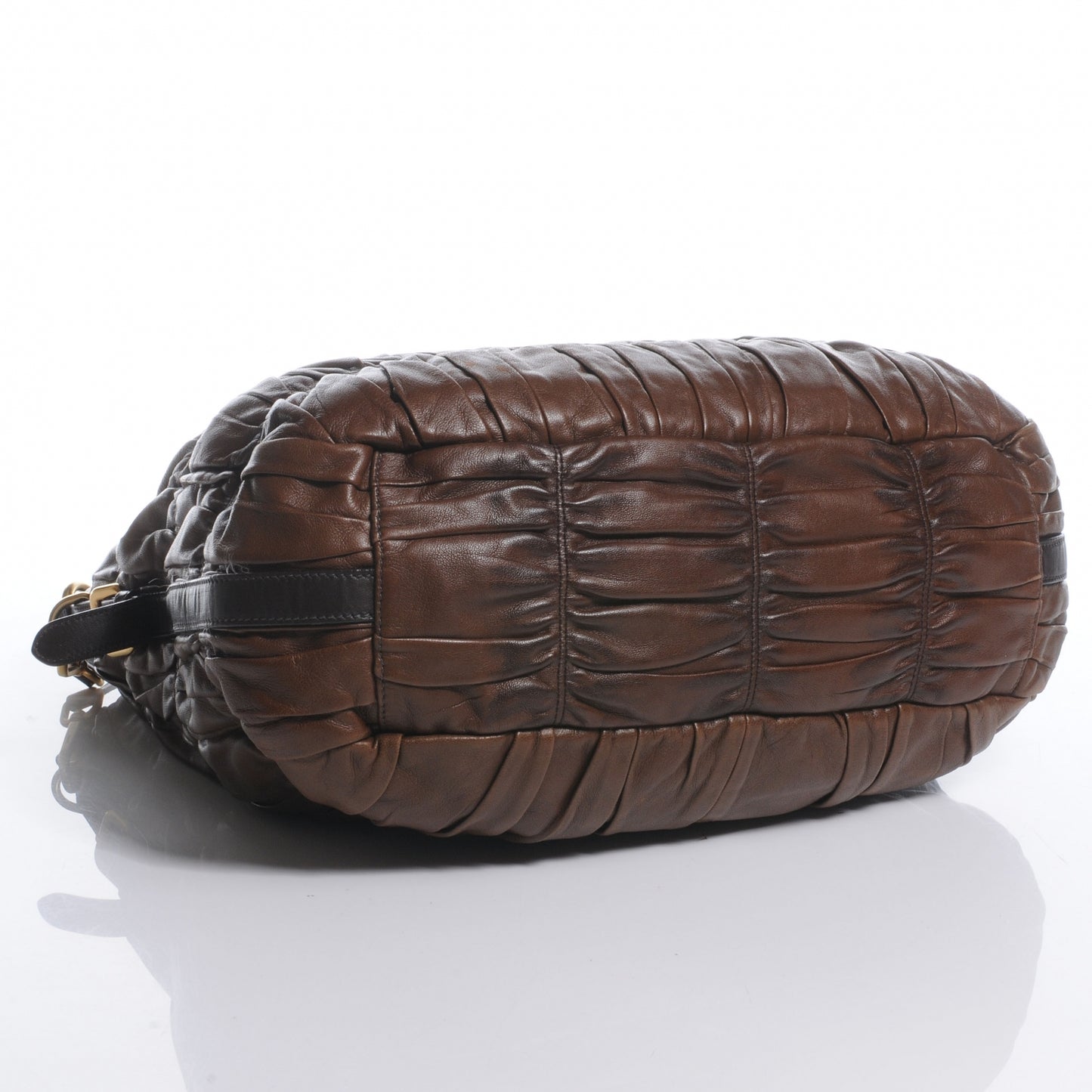 Nappa Gaufre Shopping Tote Brown