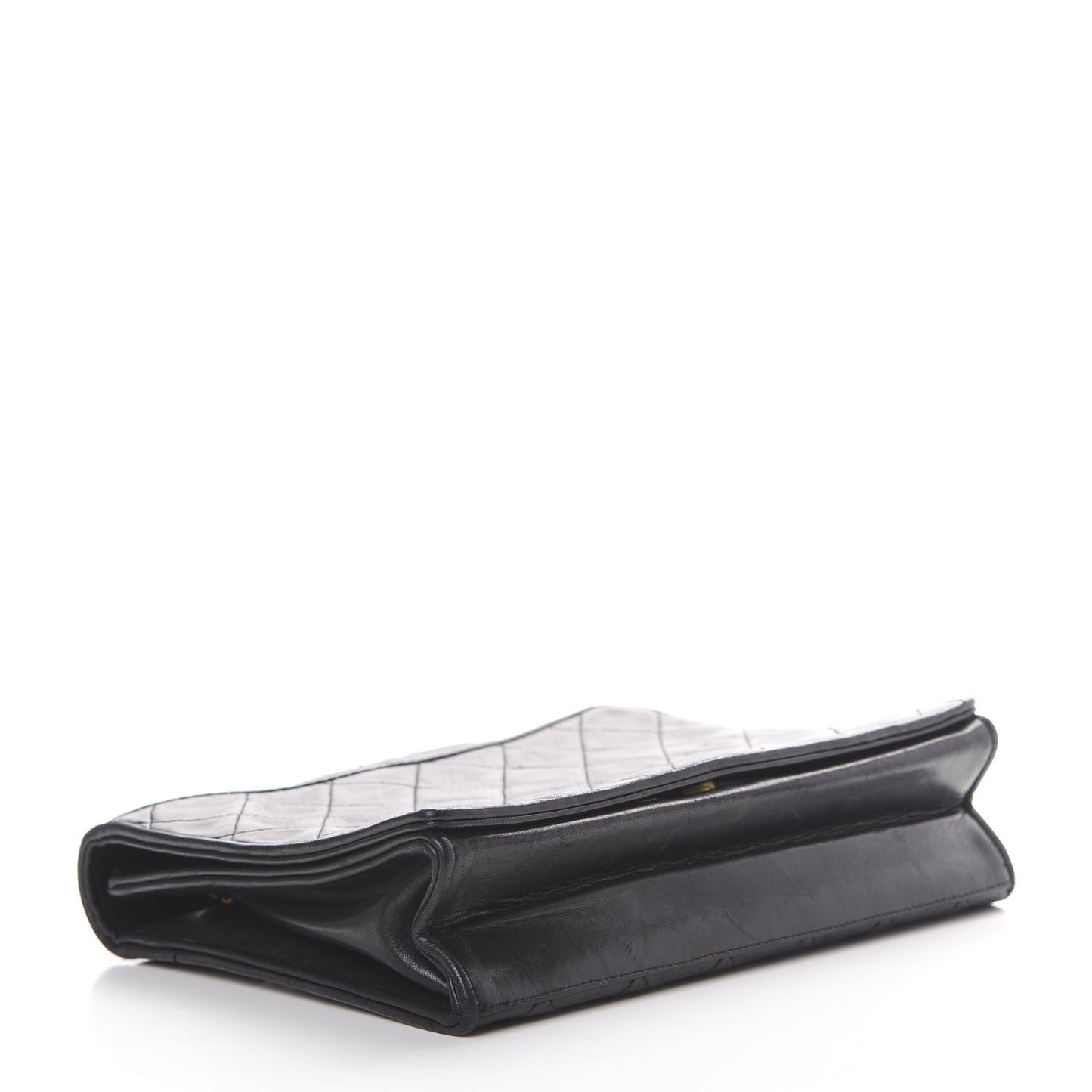 Lambskin Quilted CC Small Single Flap Black