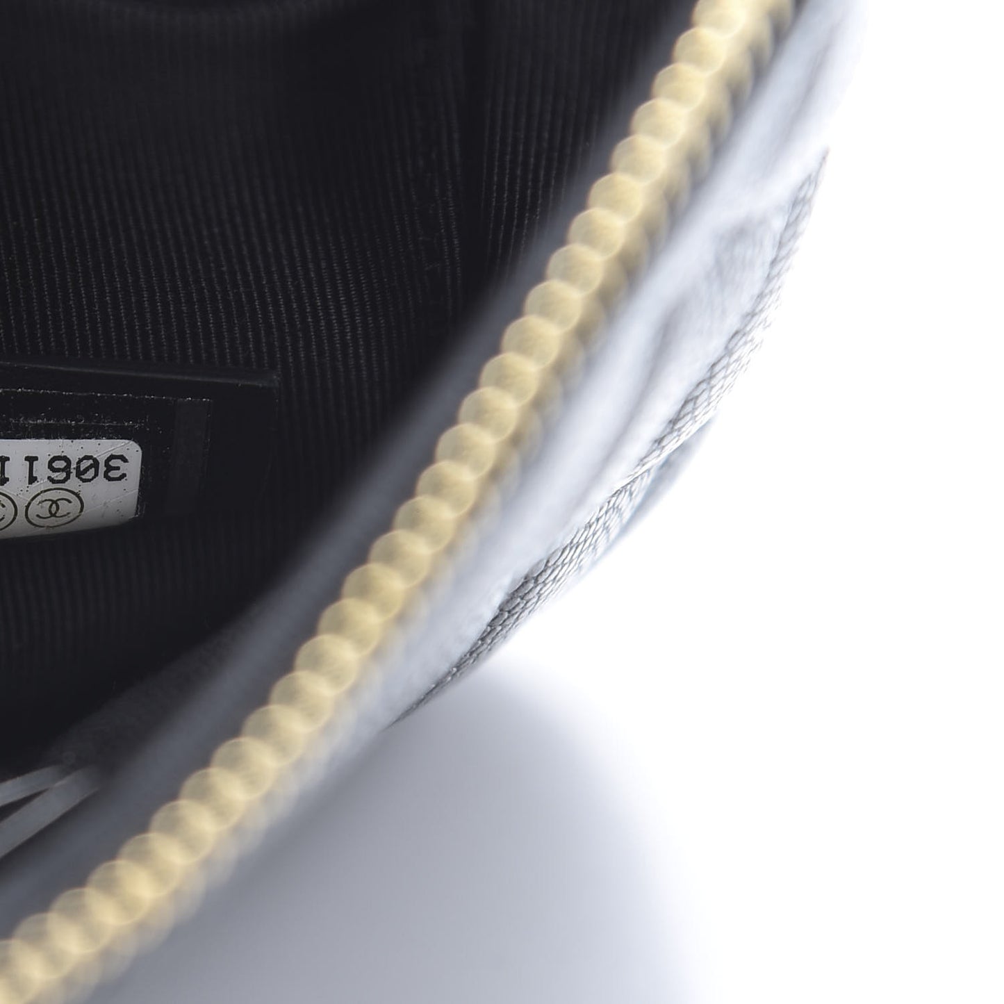 Caviar Quilted Small French New Wave CC Pouch Black