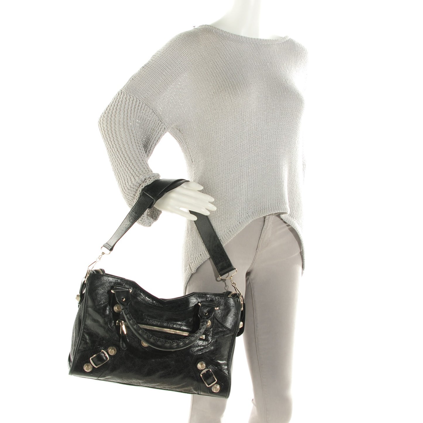Agneau Giant 21 Silver Hardware City Black