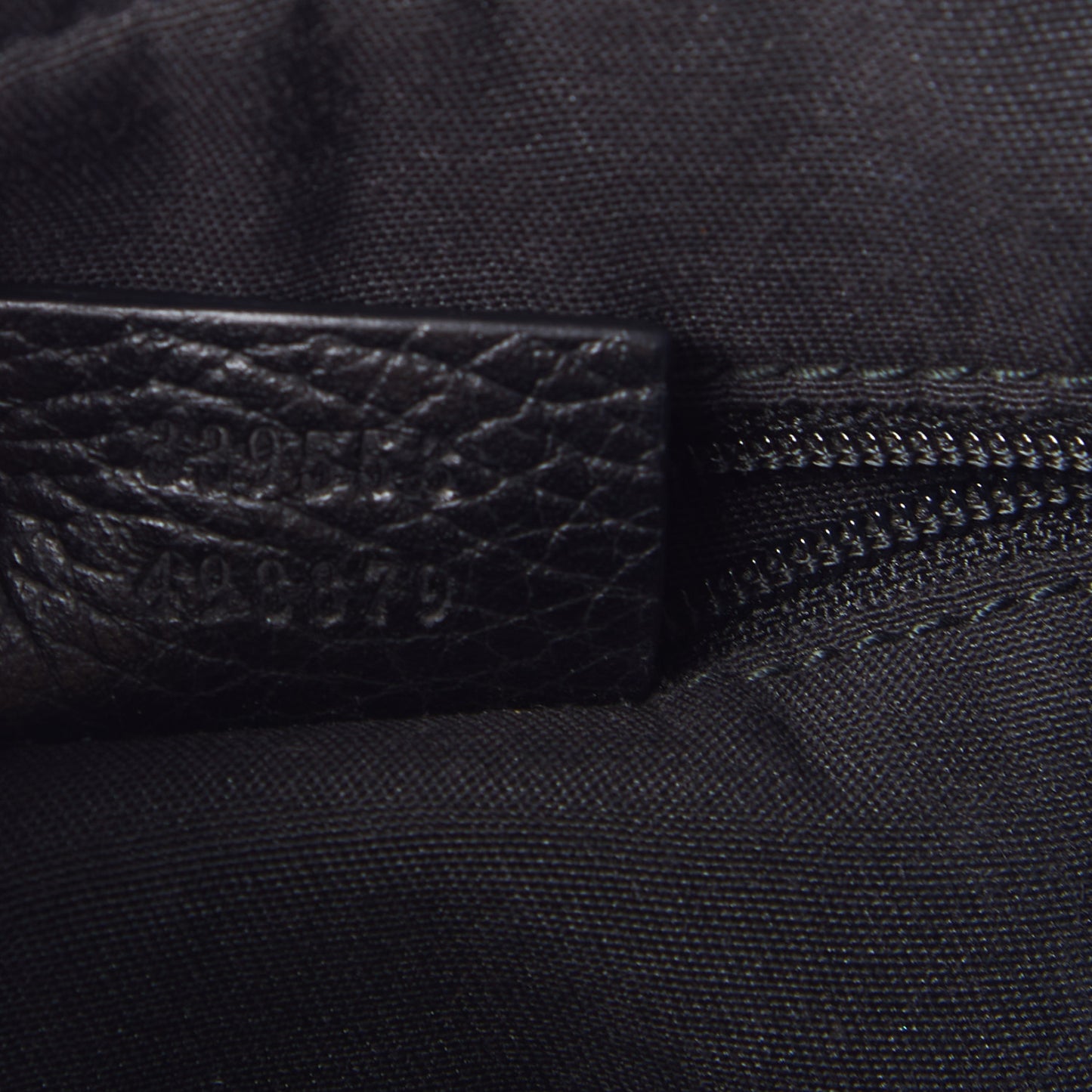 Dollar Calfskin GG Charm Hobo Black