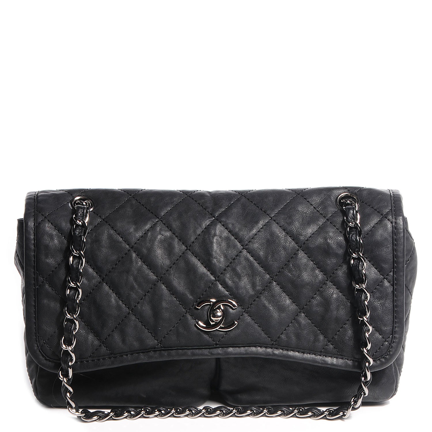 Chanel Calfskin Medium Natural Beauty Flap Black 1 of 8