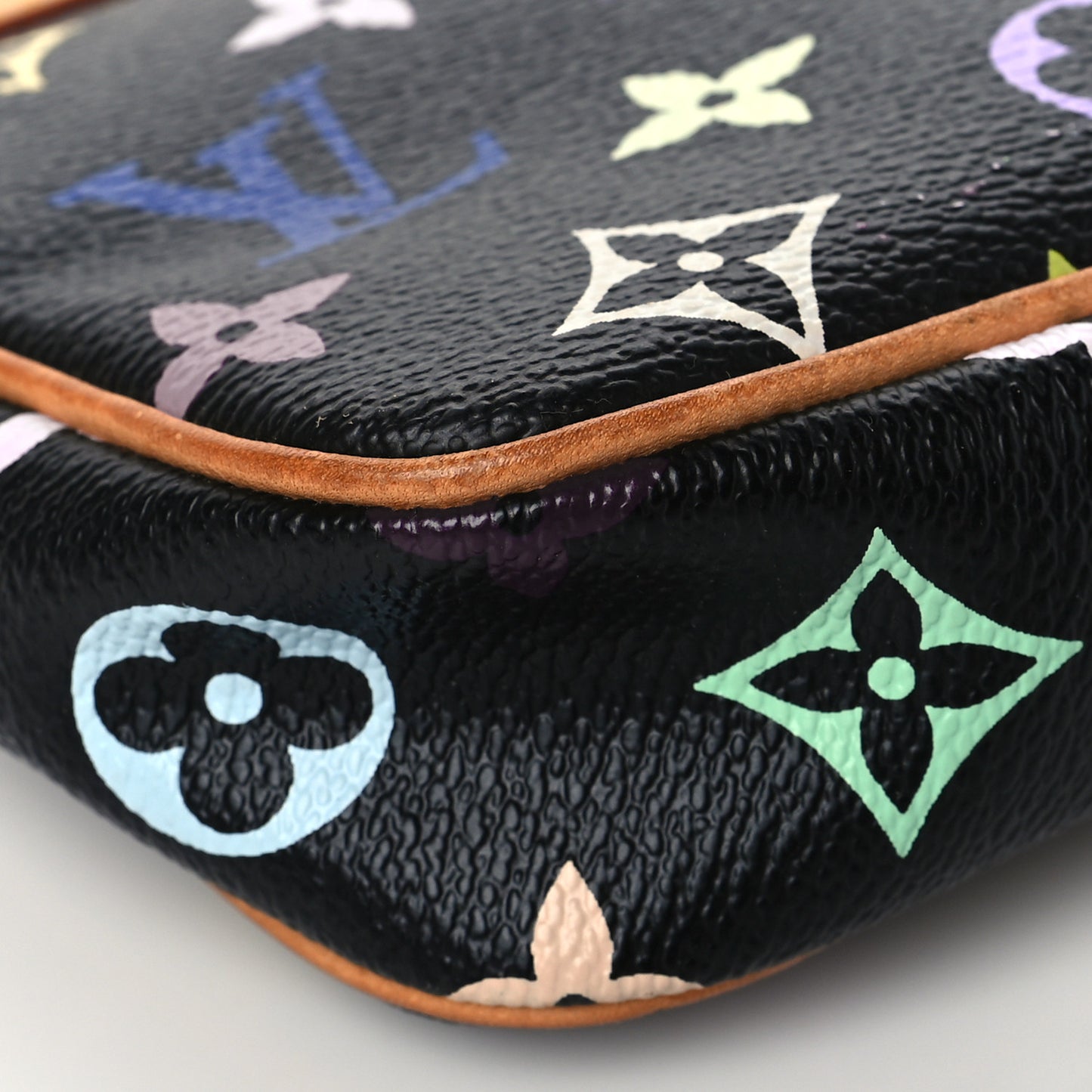 Monogram Multicolor Pochette Accessories Black