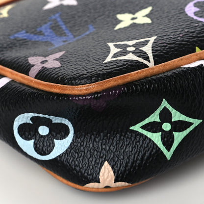 Louis Vuitton Monogram Multicolor Pochette Accessories Black 8 of 9