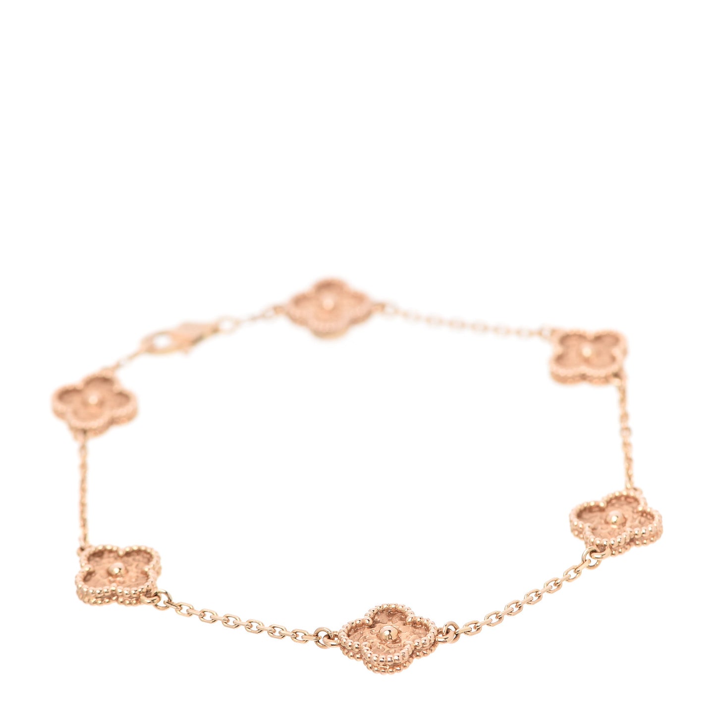 18K Rose Gold 6 Motifs Sweet Alhambra Bracelet