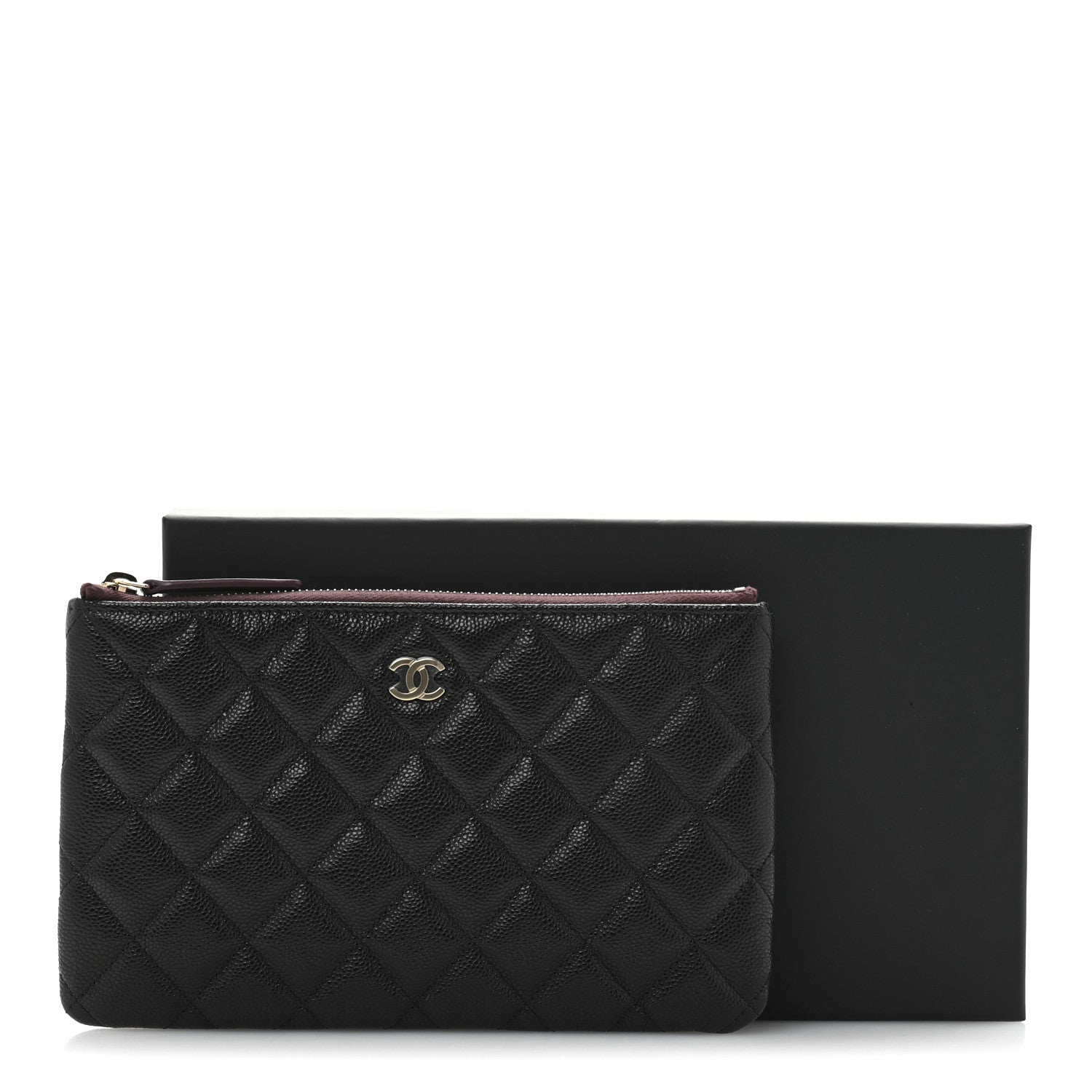 Chanel Caviar Quilted Small Zipped Pouch Black 8 of 8