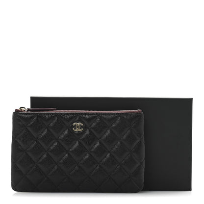 Chanel Caviar Quilted Small Zipped Pouch Black 8 of 8