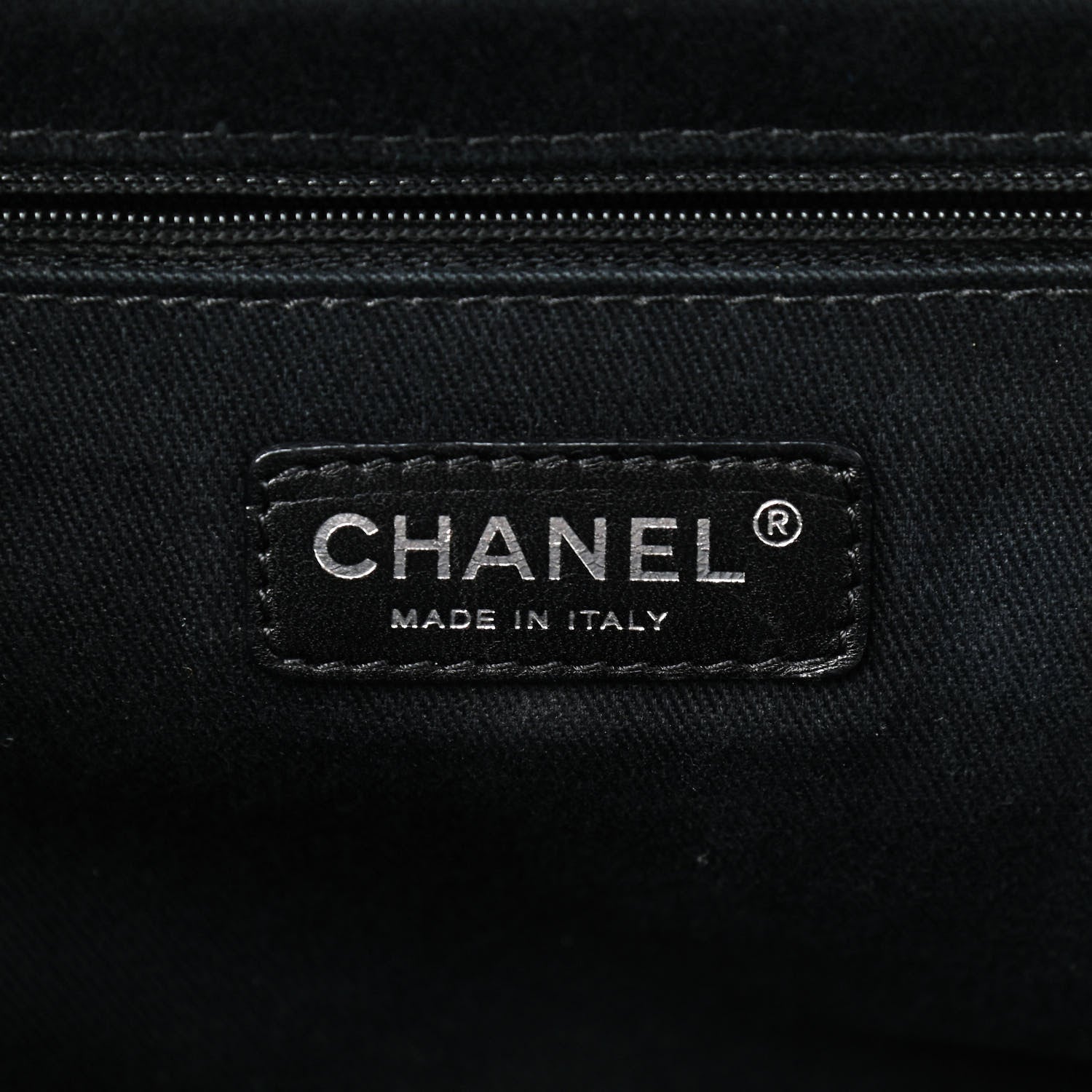 Chanel Iridescent Calfskin Quilted In The Mix Shopping Tote Black 8 of 9