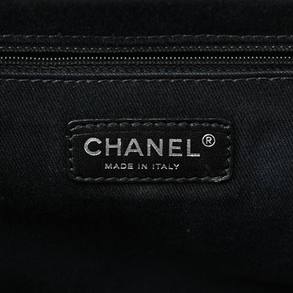 Chanel Iridescent Calfskin Quilted In The Mix Shopping Tote Black 8 of 9