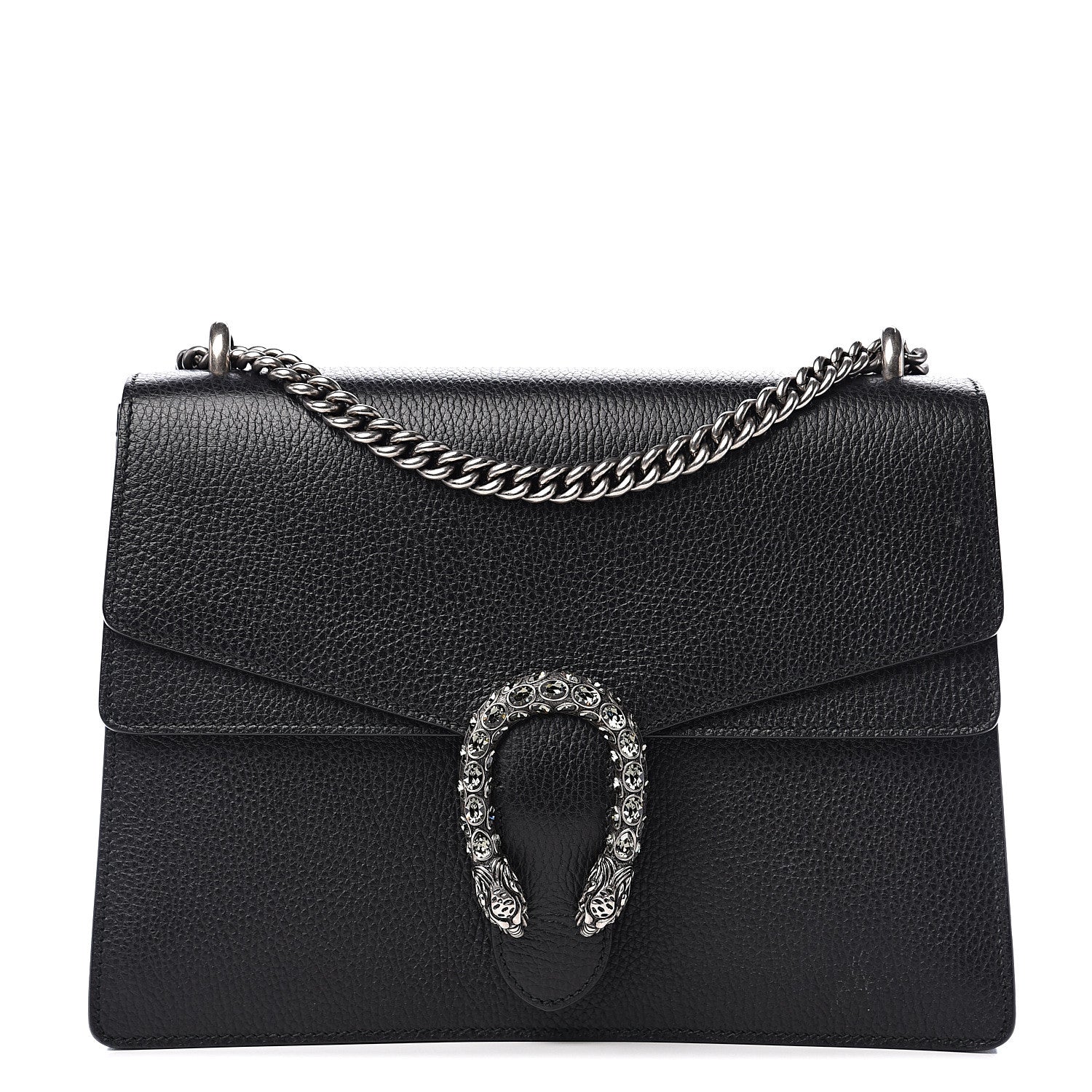 Gucci Dollar Calfskin Crystal Medium Dionysus Shoulder Bag Black Black Diamond 1 of 14