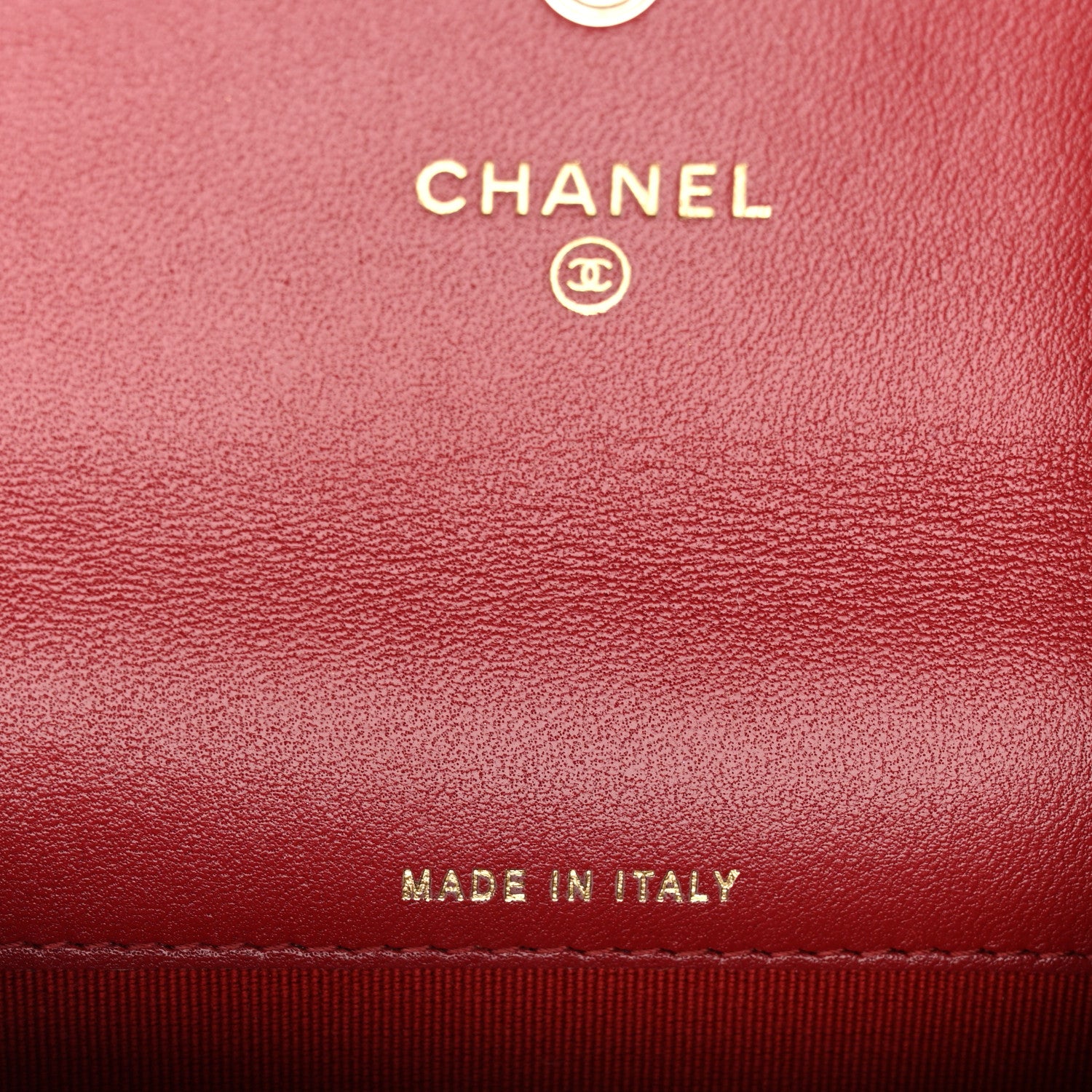 Chanel Lambskin Pearl Enamel Quilted Flap Card Holder Red 7 of 9