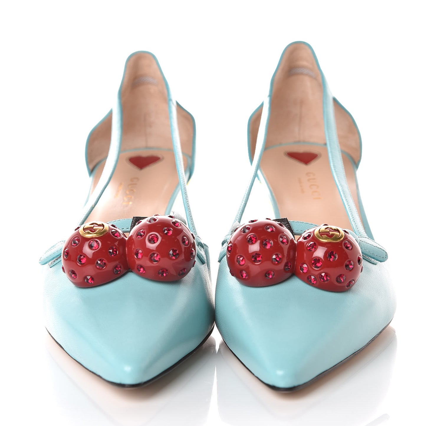 Malaga Kid Unia Cherry Pumps 40 New Acquamarine Emerald Cocoa