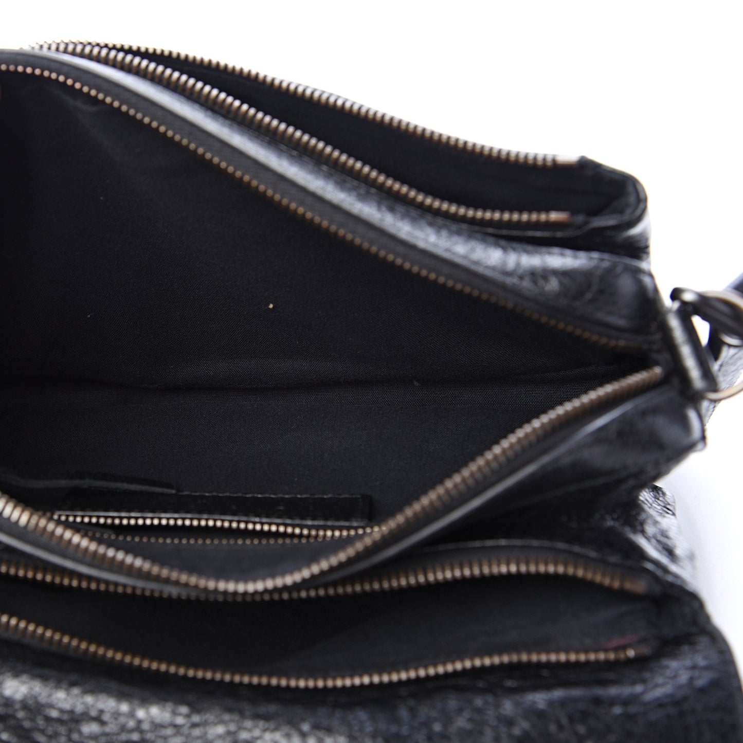 Agneau Classic Hardware Tool Kit Crossbody Black