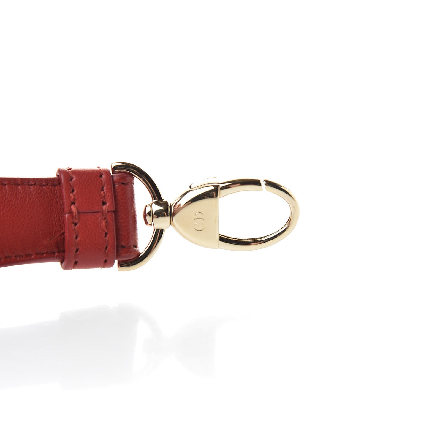 Lambskin Cannage Shoulder Strap Red