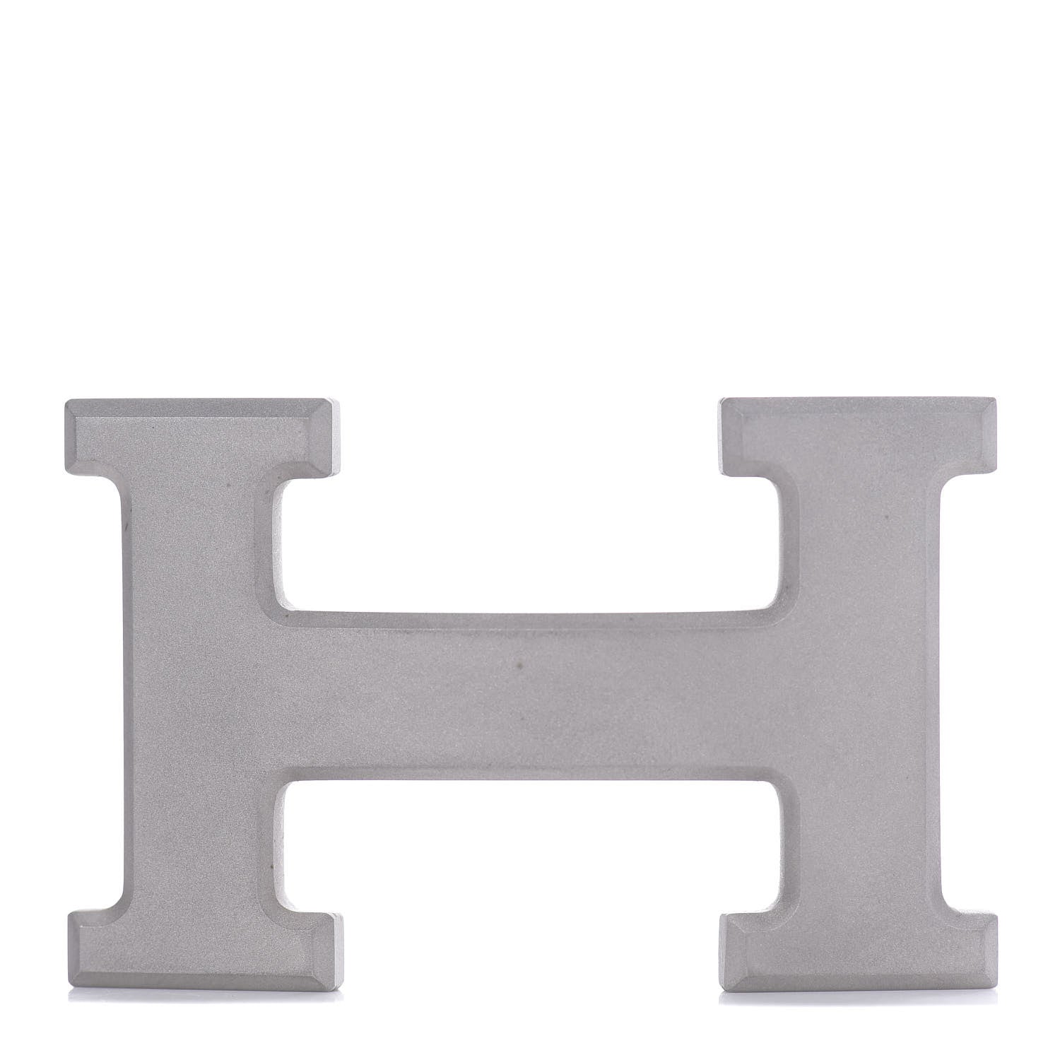 Hermes Brushed Palladium 32mm H Belt Buckle 1 of 3