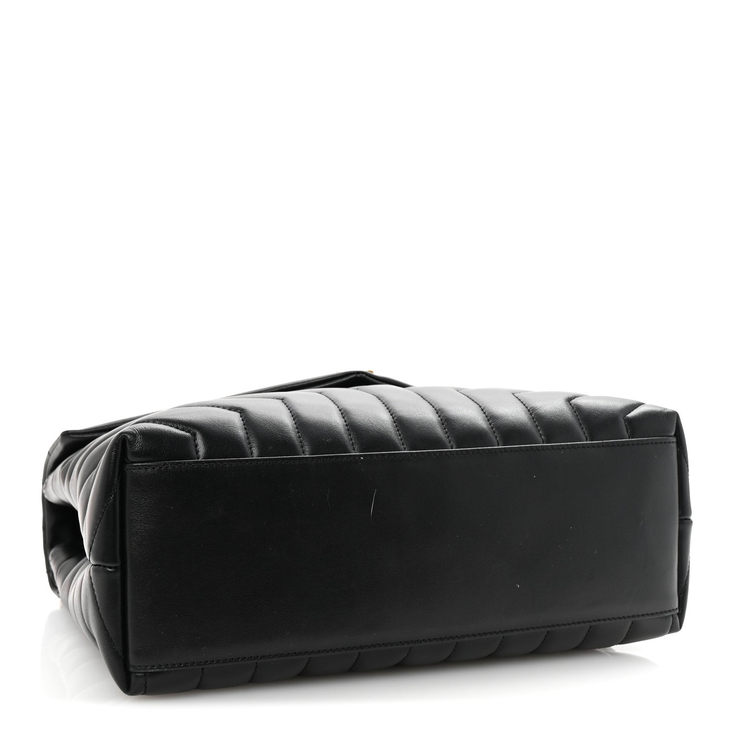 Saint Laurent Calfskin Y Quilted Monogram Medium Loulou Chain Satchel Black 4 of 9