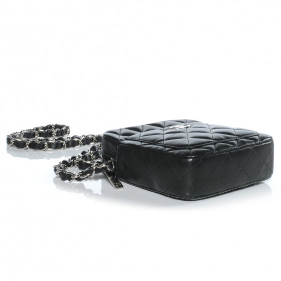Chanel Lambskin Quilted Small Messenger Bag Black 4 of 7
