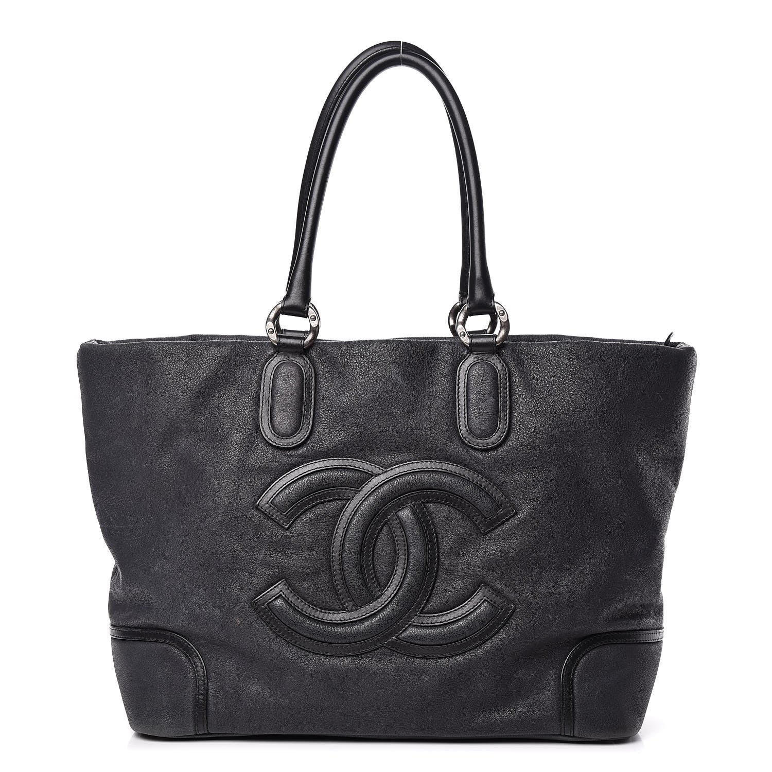 Chanel Washed Calfskin Tote Black 1 of 21