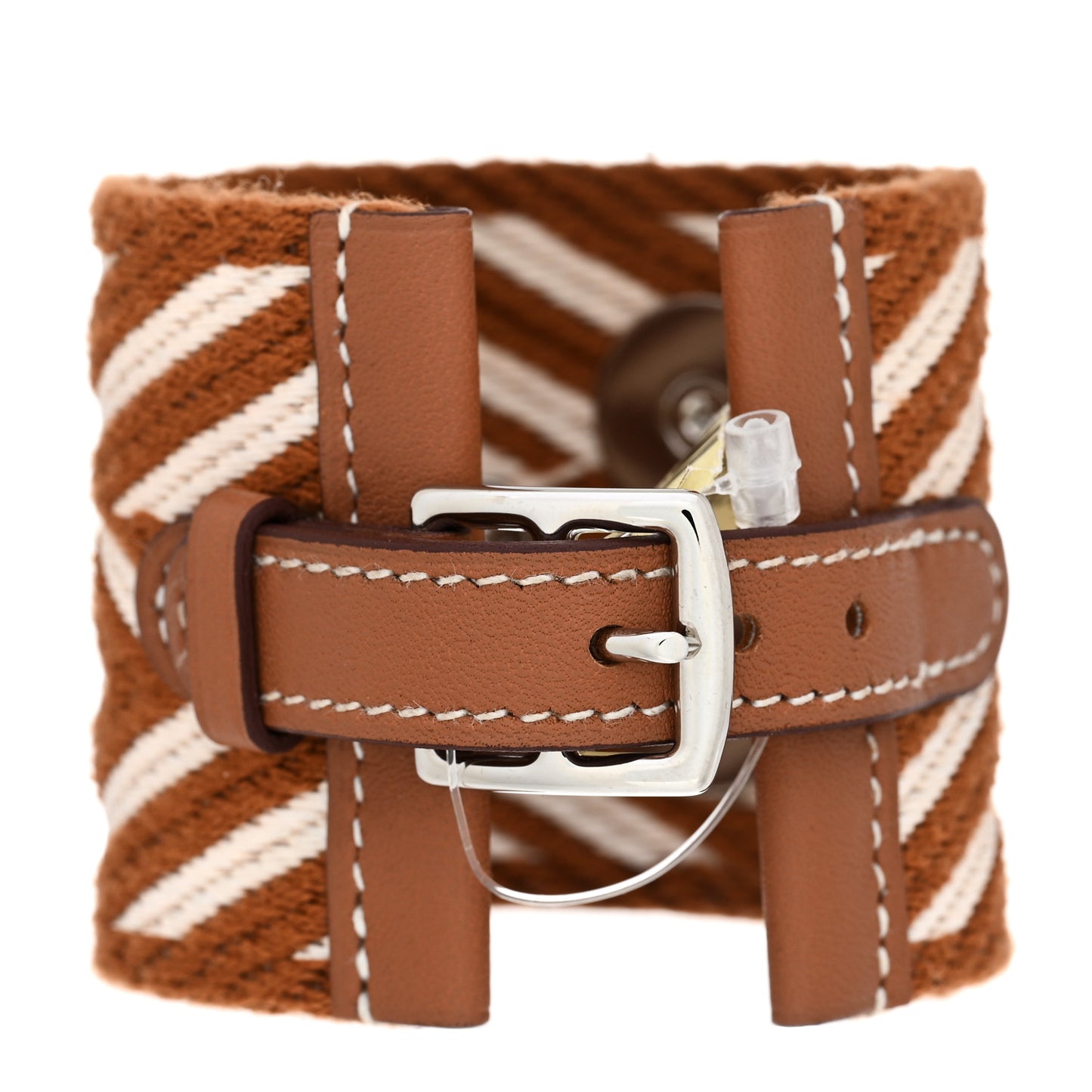 Toile Swift Sangle ZigZag Collier De Chien CDC Bracelet T2 Gold White