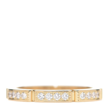 Cartier 18K Yellow Gold Diamond Maillon Panthere Wedding Band Ring 51 5.75 1 of 5