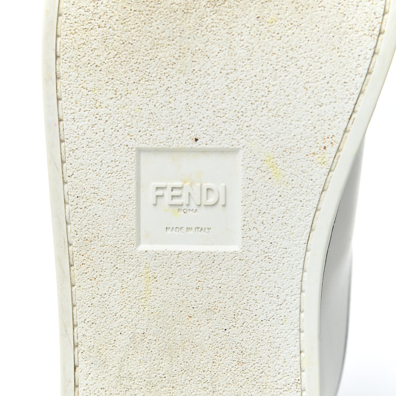 Fendi X JOSHUA VIDES Nappa Rockoclick Slip On Sneakers 37.5 Snow White Black 7 of 20