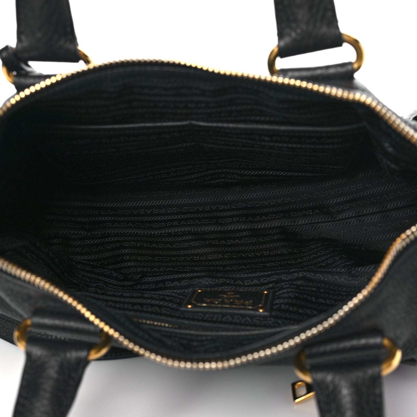 Vitello Daino Shopping Satchel Black
