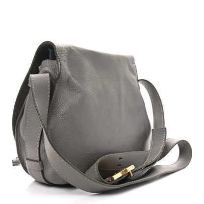 Chloe Calfskin Medium Marcie Round Crossbody Bag Cashmere Grey 3 of 11