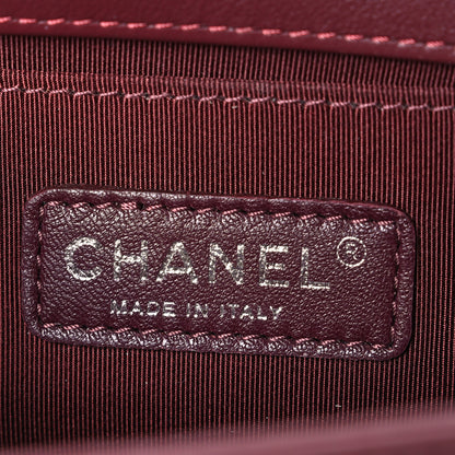 Chanel Velvet Quilted Small Boy Flap Burgundy 6 of 10