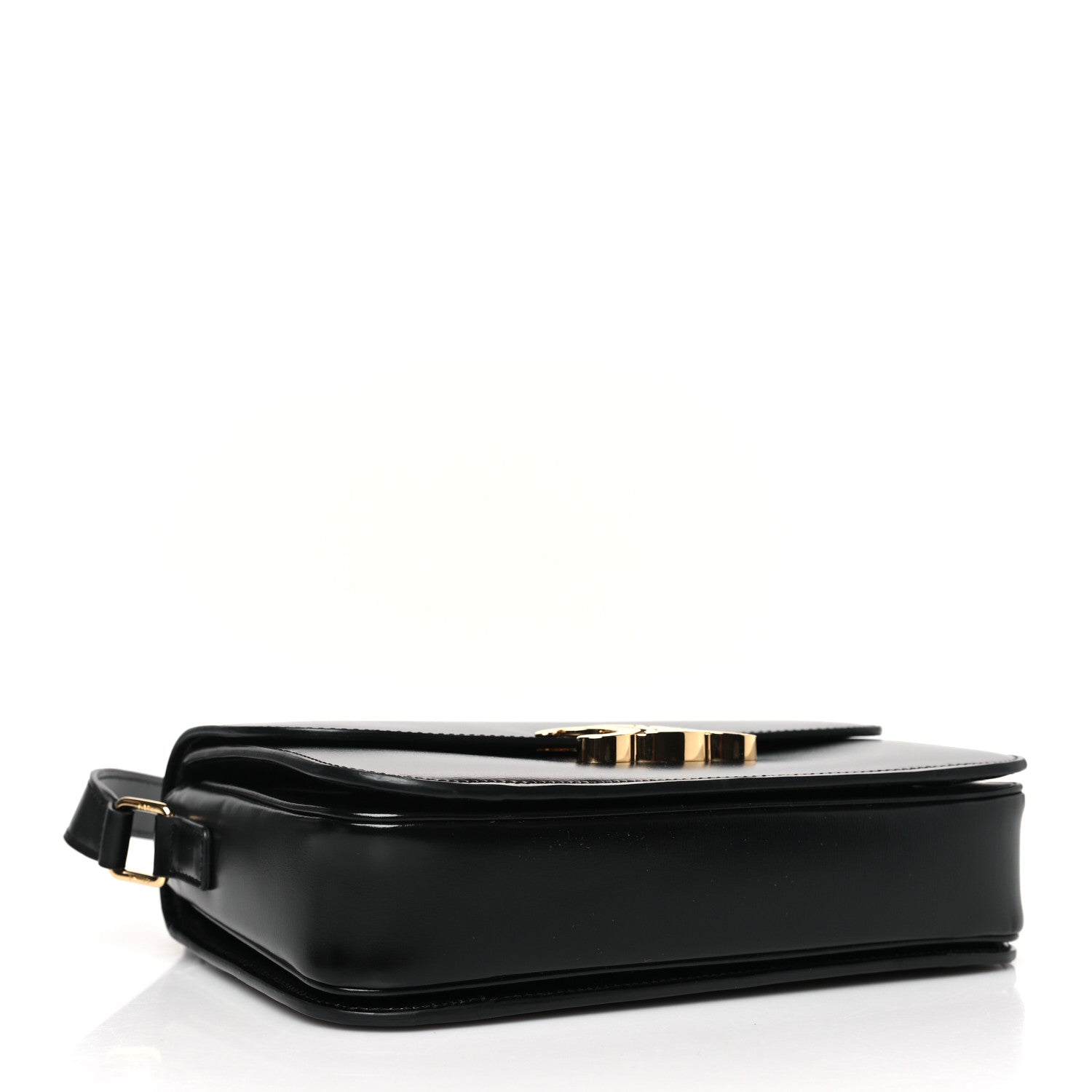 Celine Shiny Calfskin Medium Triomphe Black 4 of 8