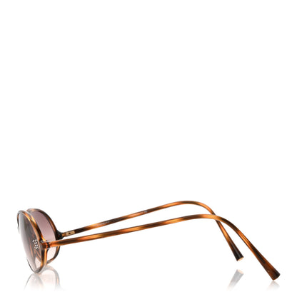 Chanel Acetate Crystal CC Oval Sunglasses 5044-B Tortoise 1 of 8