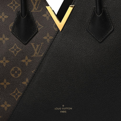 Louis Vuitton Calfskin Monogram Kimono Tote Black 6 of 9