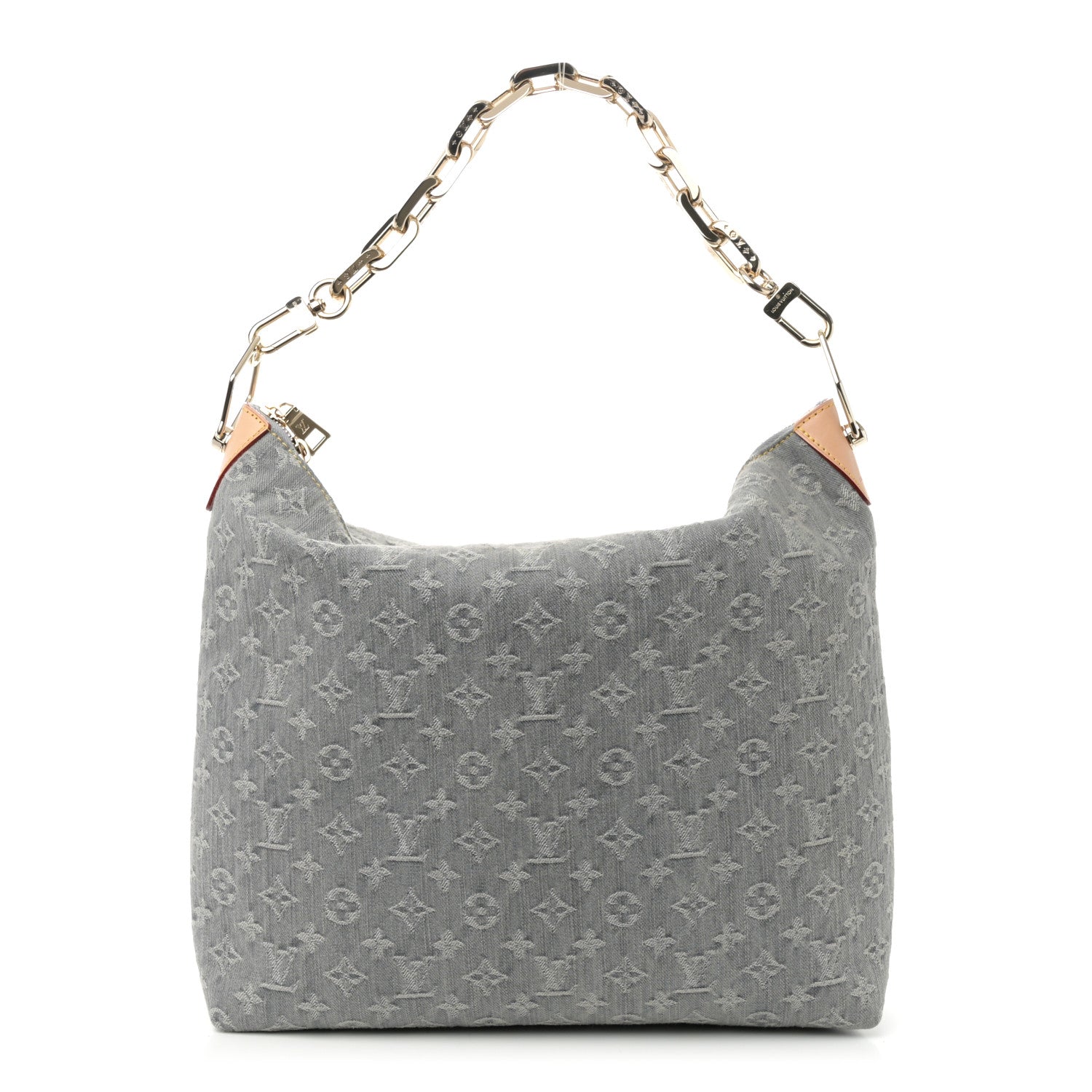 Louis Vuitton Monogram Denim Coussin Hobo MM Washed Gray 1 of 9