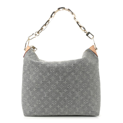 Louis Vuitton Monogram Denim Coussin Hobo MM Washed Gray 1 of 9