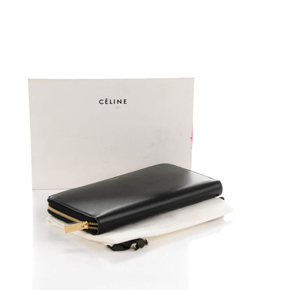 Celine Lambskin Large Zip Around Multifunction Wallet Black 4 of 7