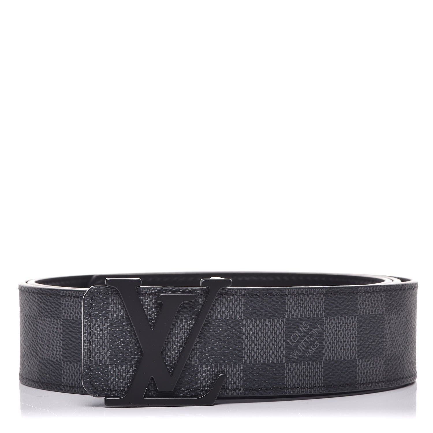 Louis Vuitton Damier Graphite 40mm LV Initiales Belt 110 44 1 of 8