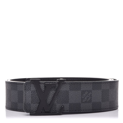 Louis Vuitton Damier Graphite 40mm LV Initiales Belt 110 44 1 of 8