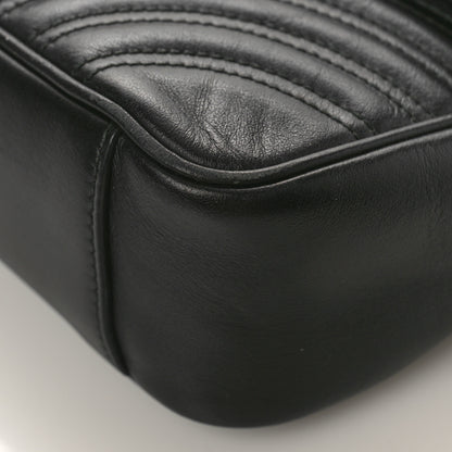 Gucci Calfskin Matelasse Small GG Marmont Shoulder Bag Black 9 of 9