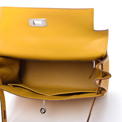 Hermes Evercolor Kelly Retourne 28 Jaune Ambre 5 of 13