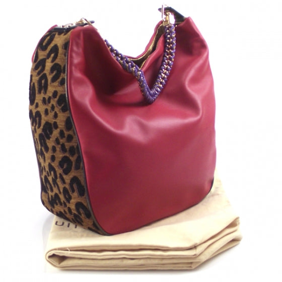 Louis Vuitton Leopard Ltd Sp 09 Flight Bag Savane XL Red 3 of 8
