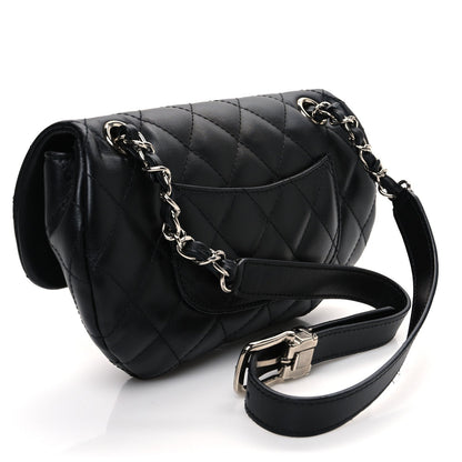 Chanel Calfskin Quilted CC Uniform Flap Belt Bag Black 3 of 10