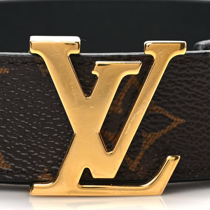 Louis Vuitton Calfskin Monogram 30mm LV Initiales Reversible Belt 90 36 Black 3 of 7