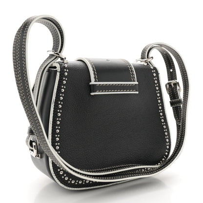 Miu Miu Goatskin Madras Soft Calf Crystal Embellished Lady Black 3 of 14