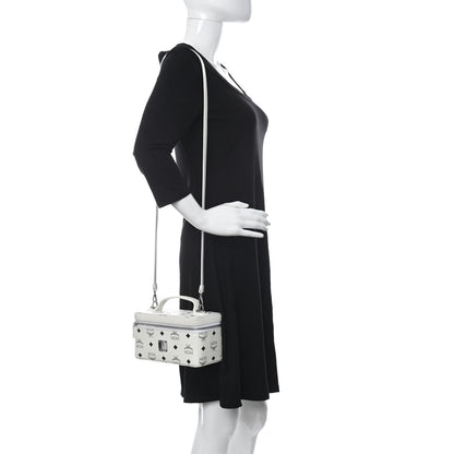 MCM Visetos Vanity Case White 2 of 10