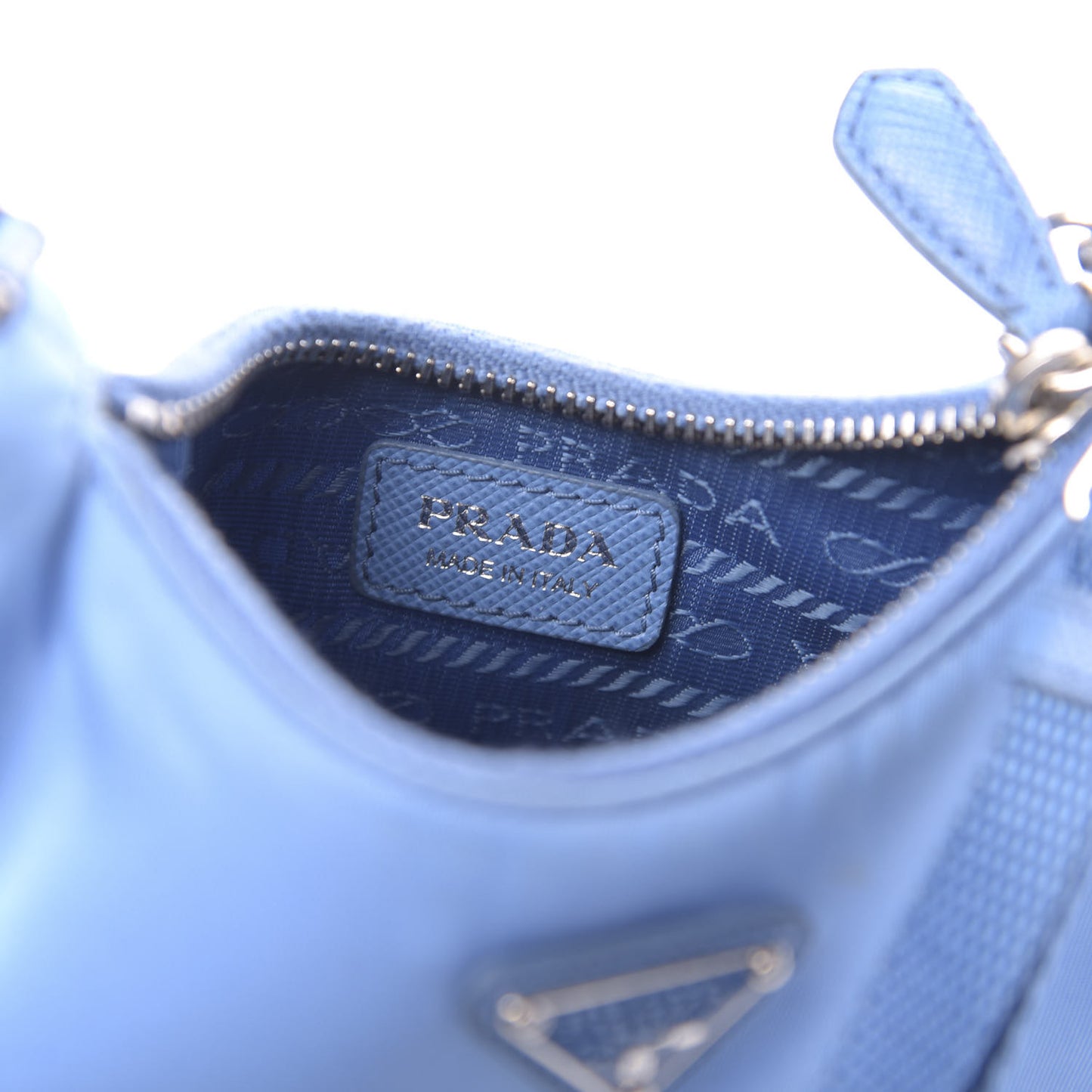 Tessuto Nylon Saffiano Mini Re-Edition 2000 Shoulder Bag Pervinca
